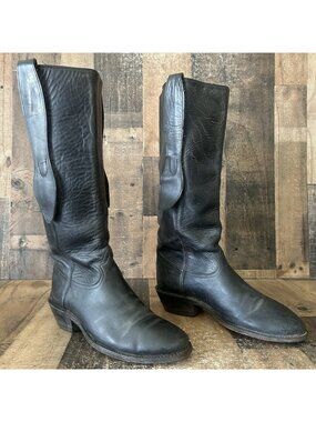 Tony Lama Vintage Tall Mule Ear Parade Western Cowboy Boots Mens 10 EE
